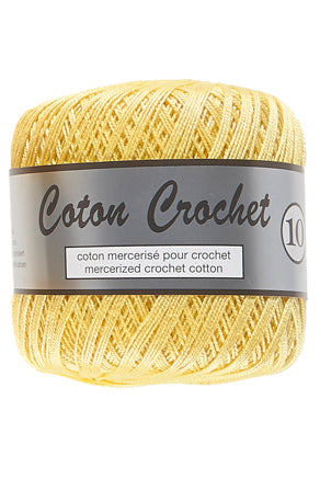 510 - Lys gul - Coton Crochet 10