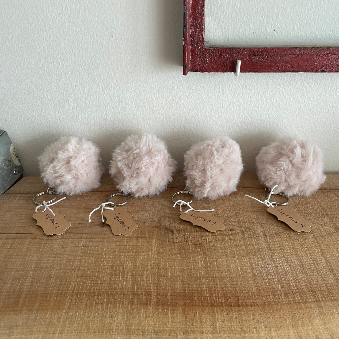 Finished keychain - Pink 1