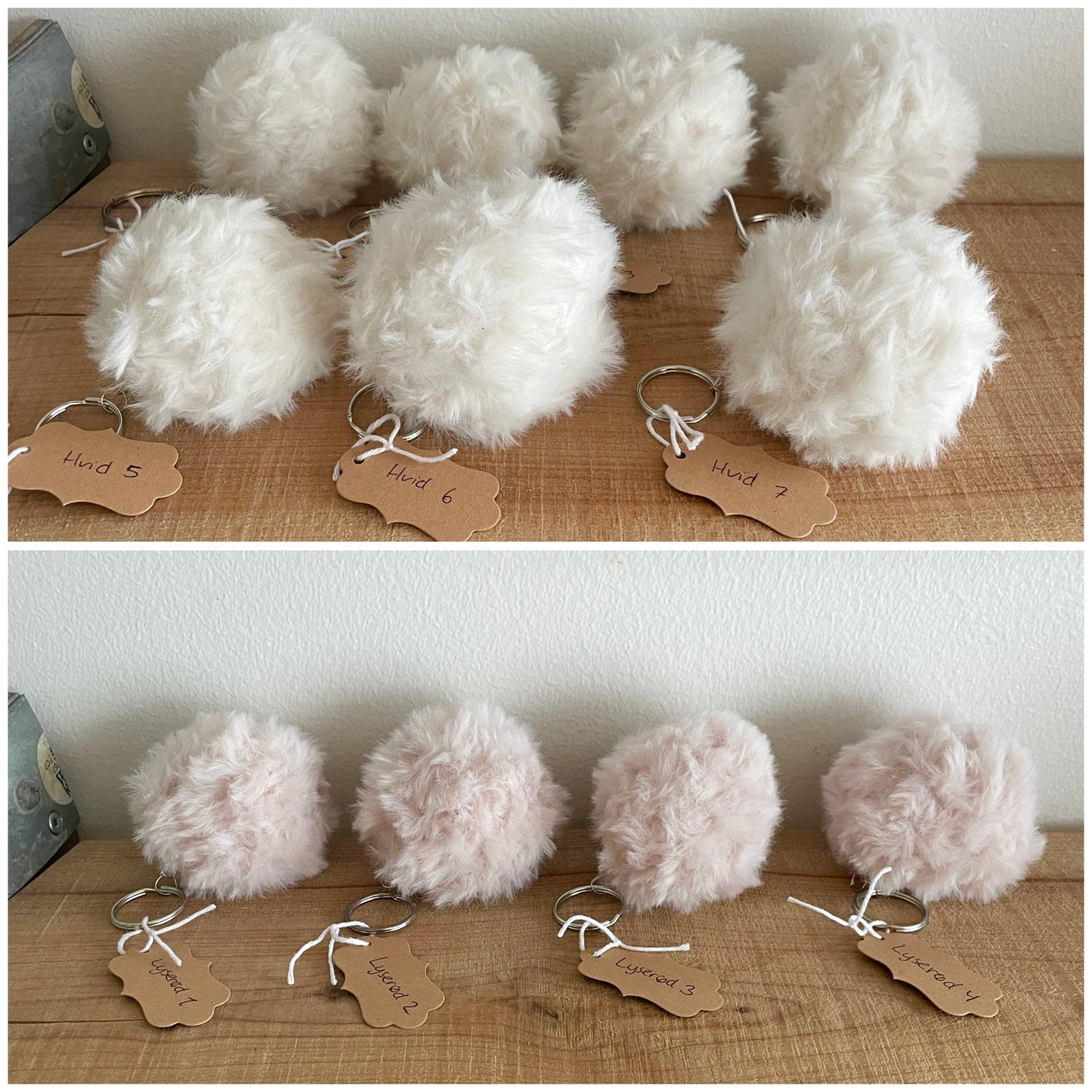 Finished keychain - White 6