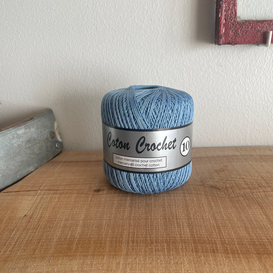 40 - Lys blå - Coton Crochet 10