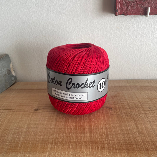 43 - Rød - Coton Crochet 10