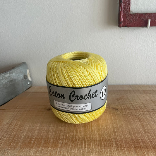 510 - Lys gul - Coton Crochet 10