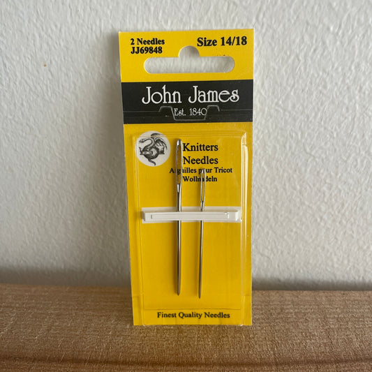 John James Strikkenåle - 2 stk - 14/18
