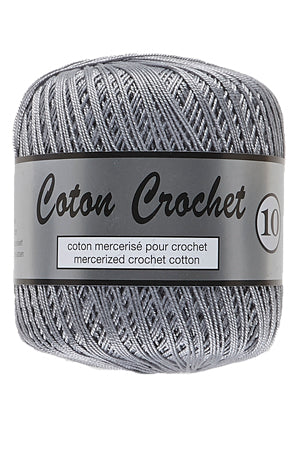 38 - Lys grå - Coton Crochet 10