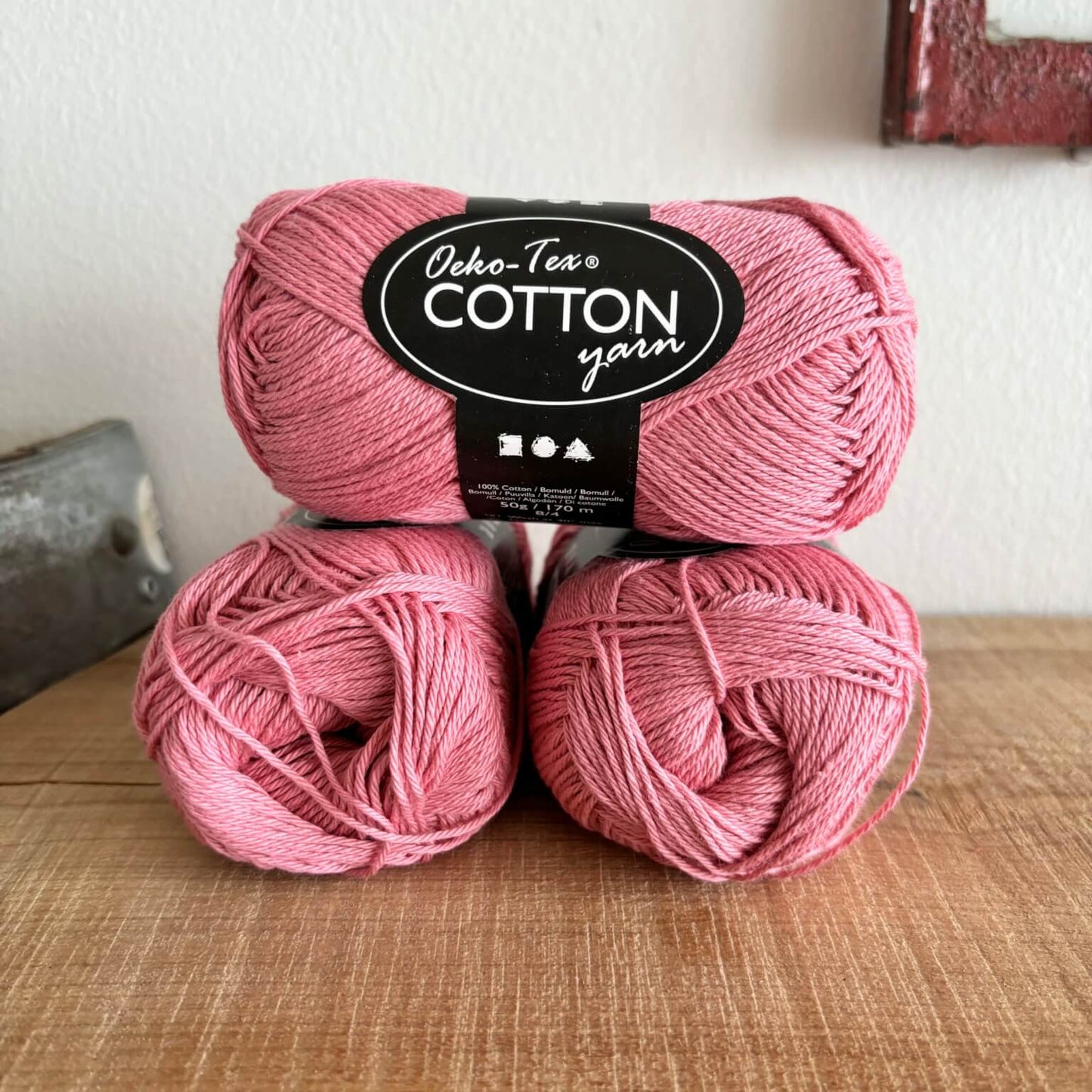 Bomuld 8/4 Oeko-tex - Mørk rosa nr. 431060