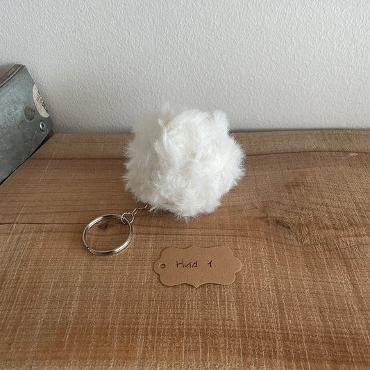 Finished keychain - White 1