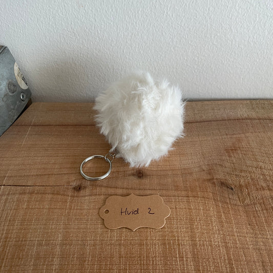 Finished keychain - White 2