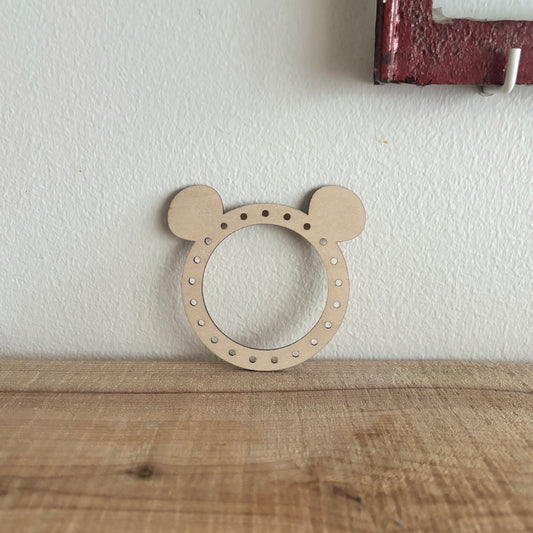 Træfigur - Bjørnehoved