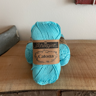 397 Catona Bomuld 8/4 Cyan