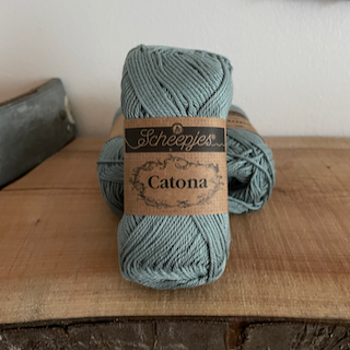 528 Catona Bomuld 8/4 Silver blue