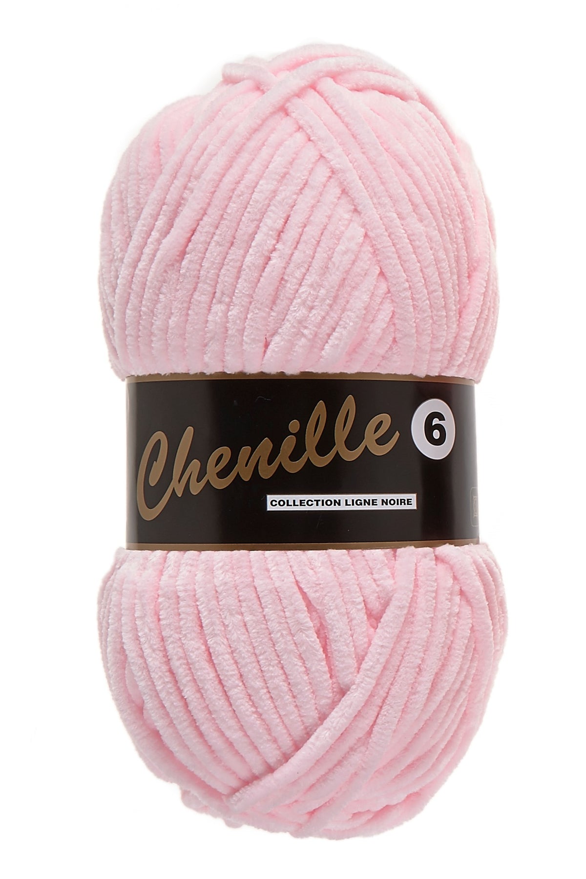 Chenille 6 fløjlsgarn i baby lyserød, nr. 710 – 100 grams nøgle