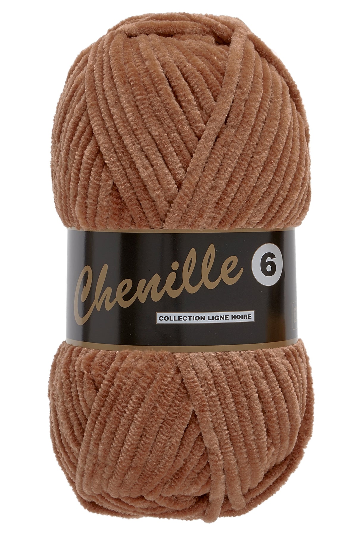Chenille 6 fløjlsgarn i lysebrun, nr. 792 – 100 grams nøgle
