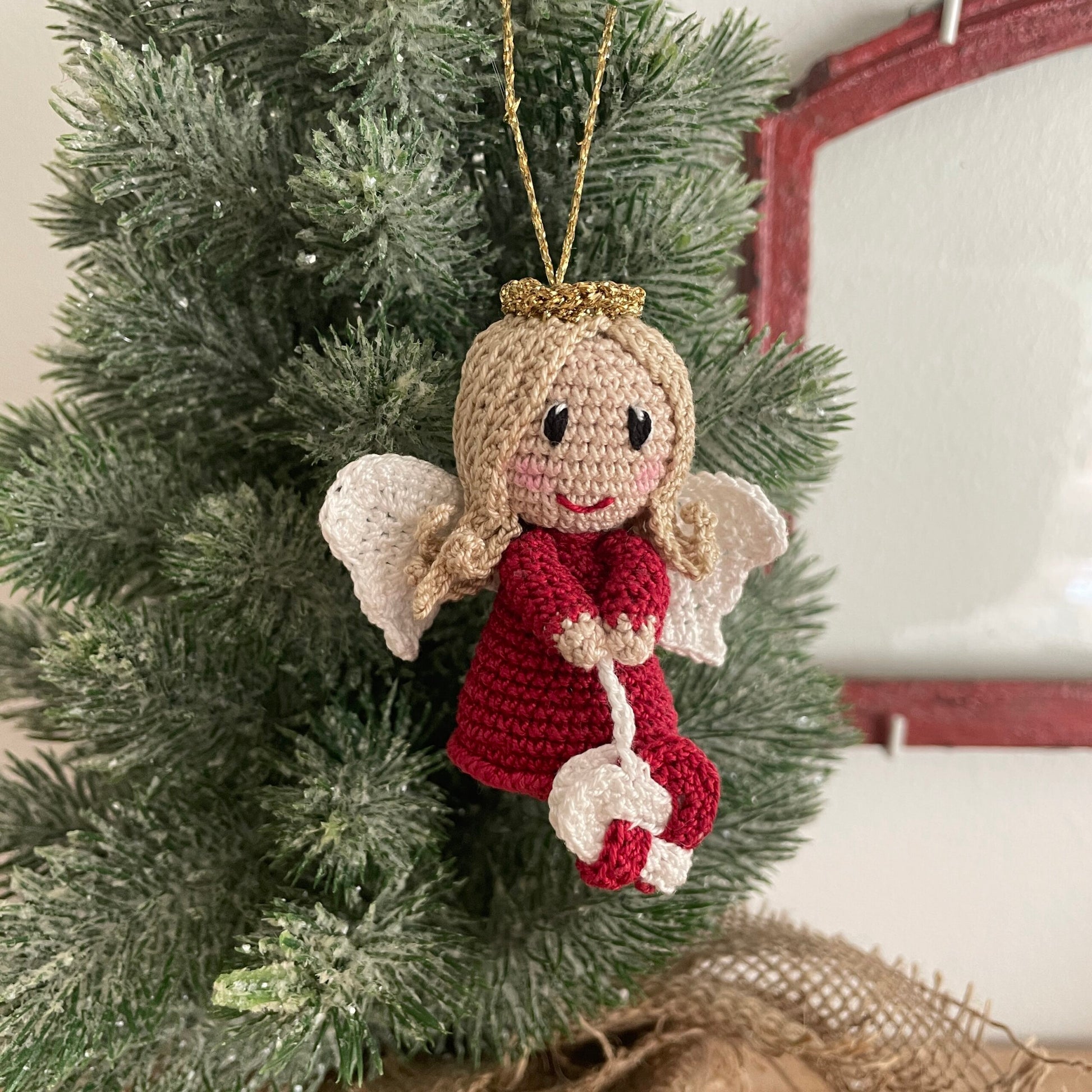 Hæklet juletræsengel Kayas Engel – smuk julepynt