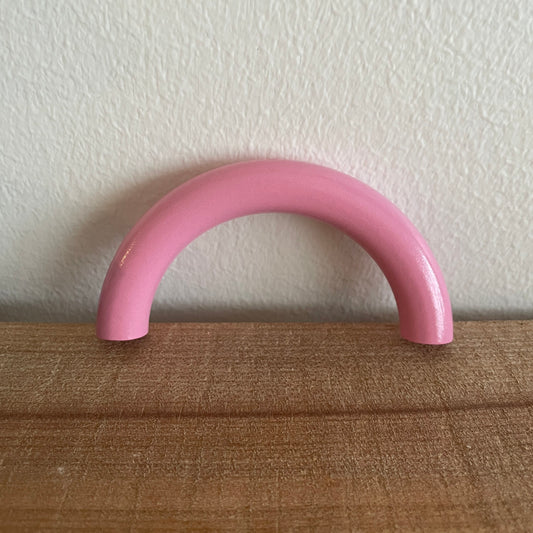 Halvring i plastik, lilla – til kreativt babylegetøj og bideringe