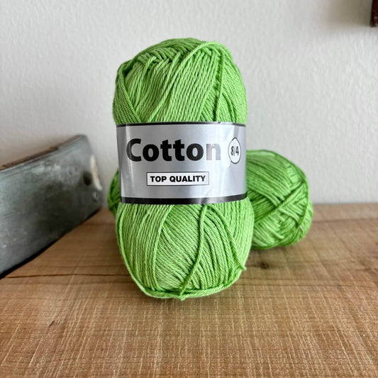 Garnnøgle Lammy Cotton 8/4 i æblegrønt, hovedbillede