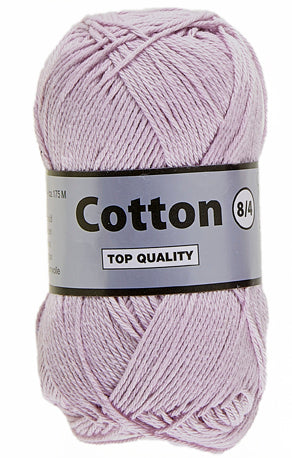 Lammy Cotton 8/4 lavendel, officielt produktfoto af garnnøgle