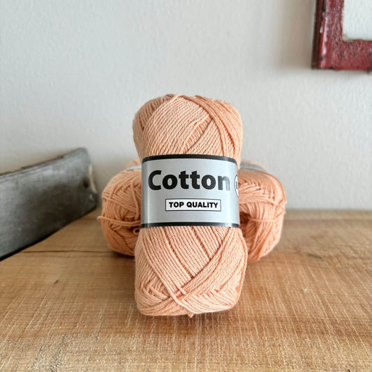 Garnnøgle Lammy Cotton 8/4 i fersken, hovedbillede