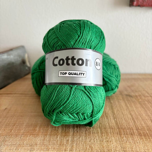 Garnnøgle Lammy Cotton 8/4 i grøn, hovedbillede
