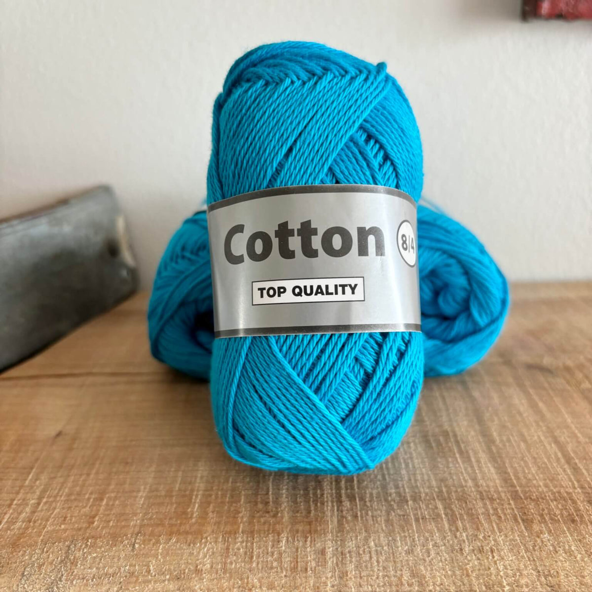 Garnnøgle Lammy Cotton 8/4 i blå, hovedbillede