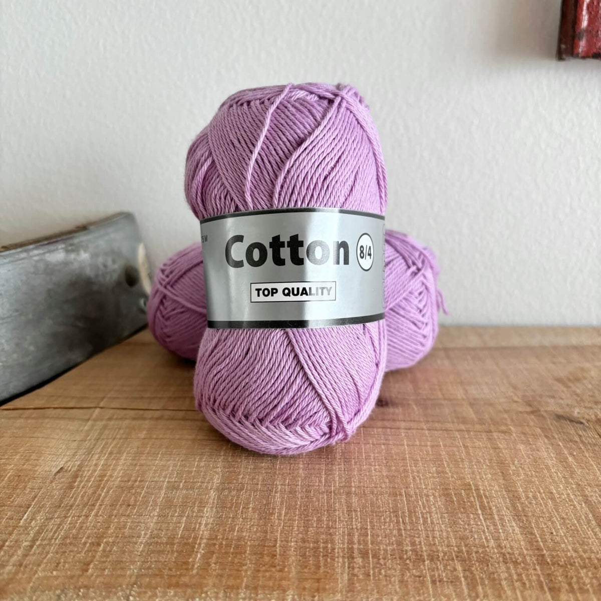 Garnnøgle Lammy Cotton 8/4 i orkidefarvet, hovedbillede