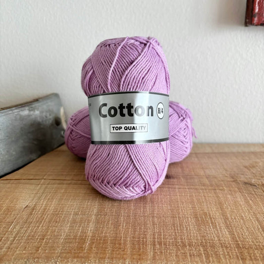 Garnnøgle Lammy Cotton 8/4 i orkidefarvet, hovedbillede