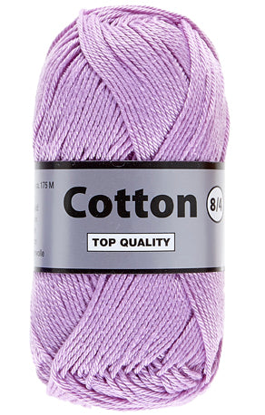 Lammy Cotton 8/4 orkide, officielt produktfoto af garnnøgle