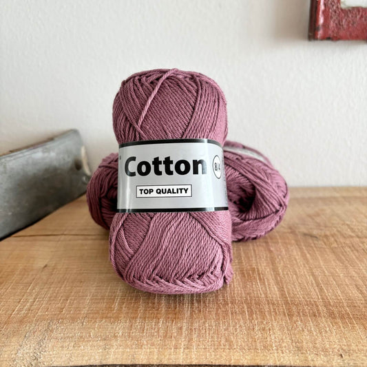 Garnnøgle Lammy Cotton 8/4 i gammelrosa (Thulian), hovedbillede