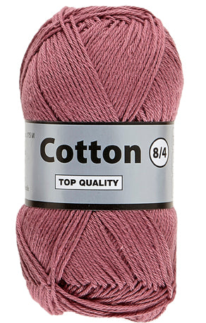 Garnnøgle Lammy Cotton 8/4 Thulian, nærbillede af garnstruktur